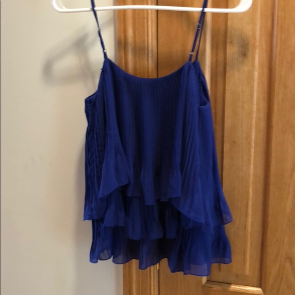 Aqua spaghetti strap blouse - Picture 3 of 3